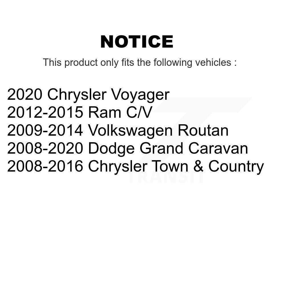 Tie Rod End Front Outer Pair For Dodge Grand Caravan Chrysler Town & Country Ram
