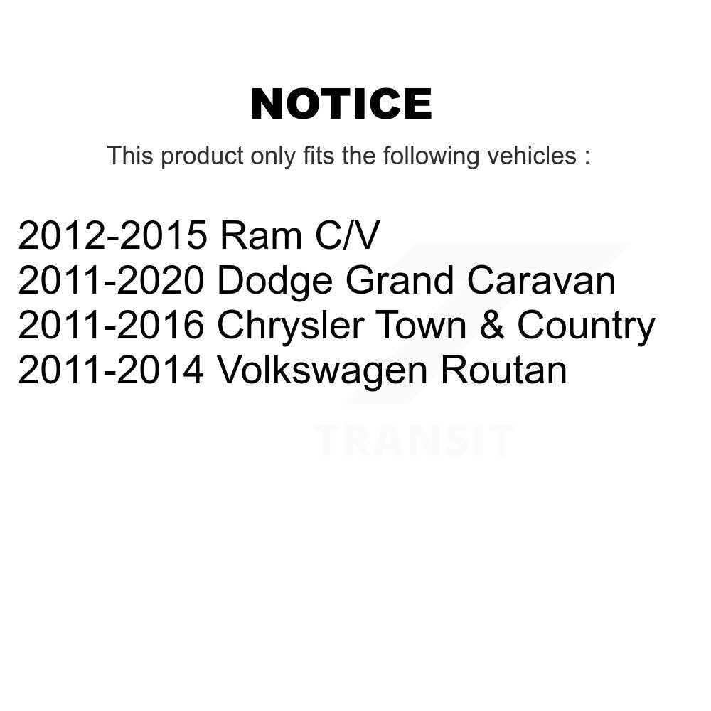 Tie Rod End Front Inner Pair For Dodge Grand Caravan Chrysler Town & Country Ram