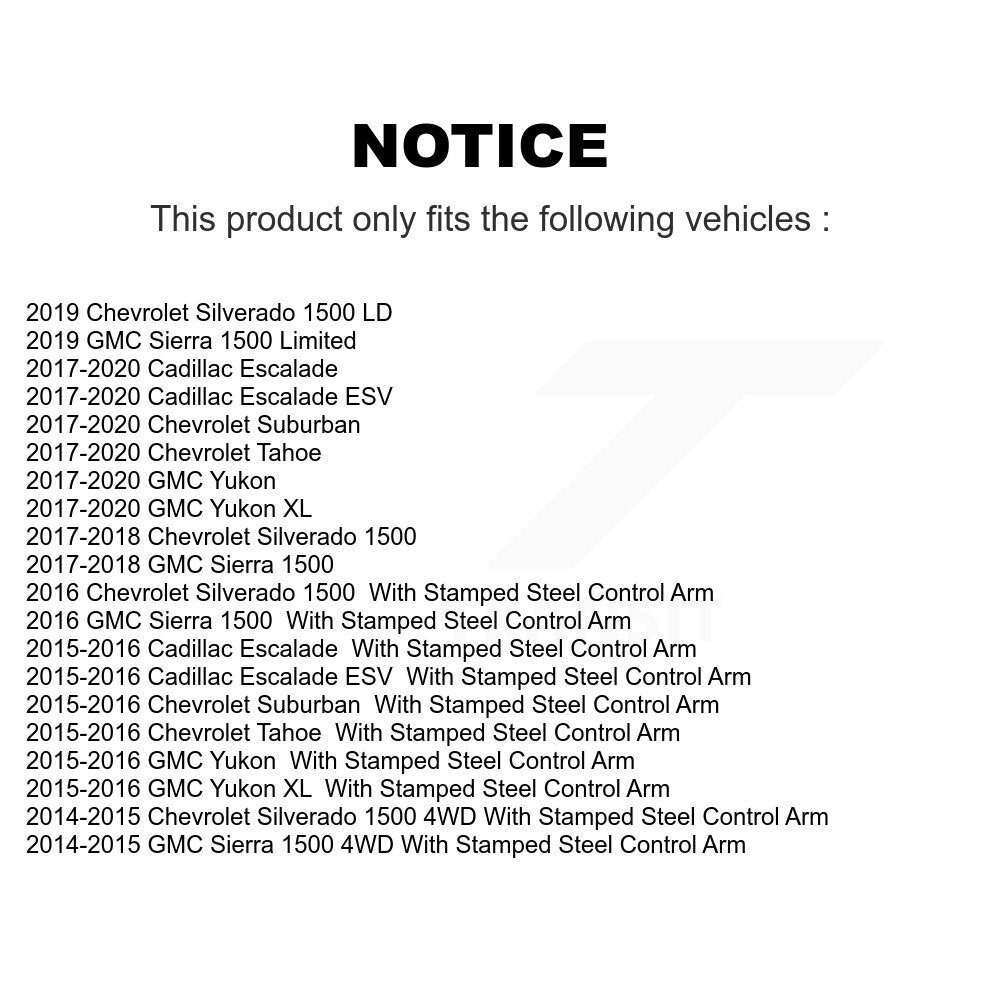 Ball Joint & Tie Rod End Front Kit For GMC Chevrolet Sierra 1500 Silverado Tahoe