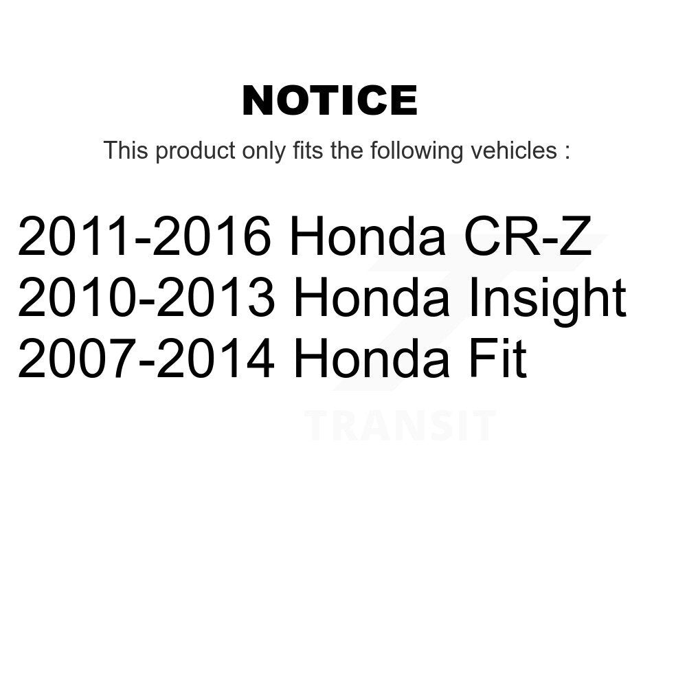 Suspension Strut Shock Mounting Front Pair For Honda Fit Insight CR-Z