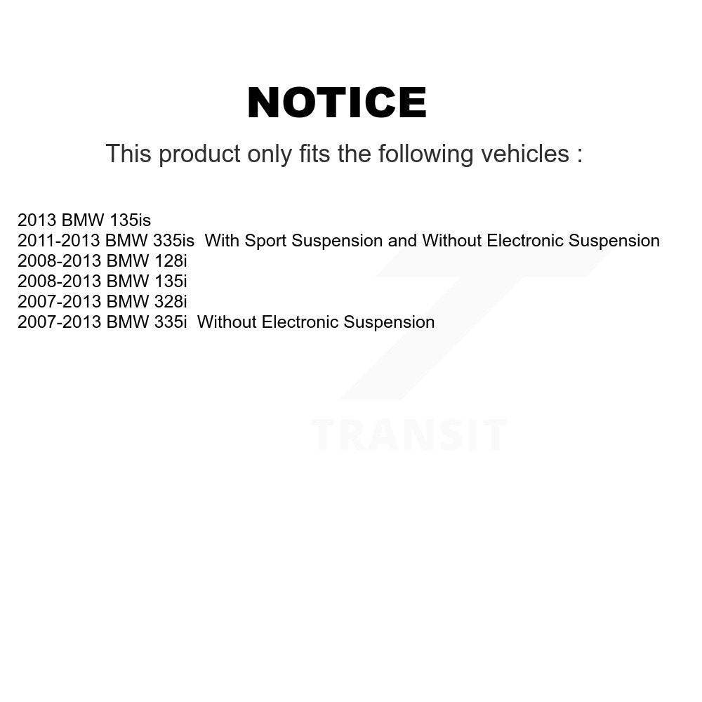 Suspension Strut Shock Mounting Front Rear Kit For BMW 328i 335i 128i 135i 335is