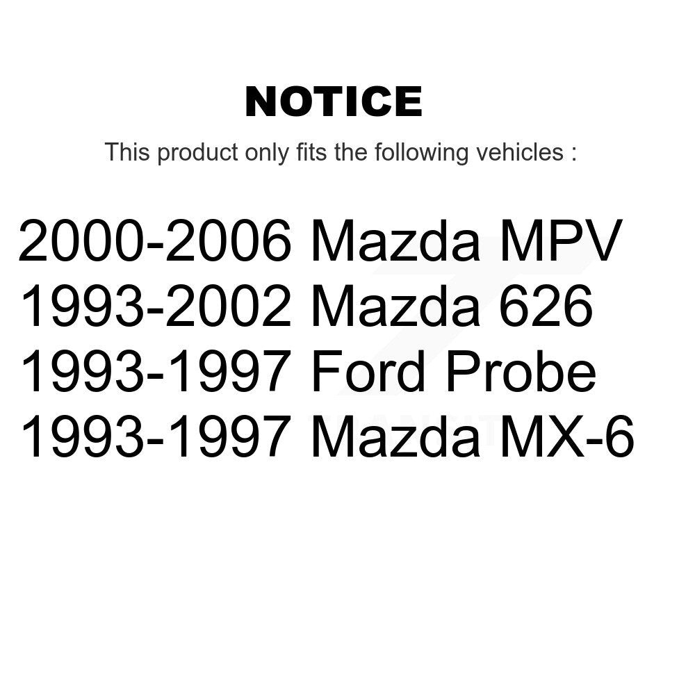 Wheel Bearing And Tie Rod End Front Kit For Mazda MPV 626 Ford Probe MX-6