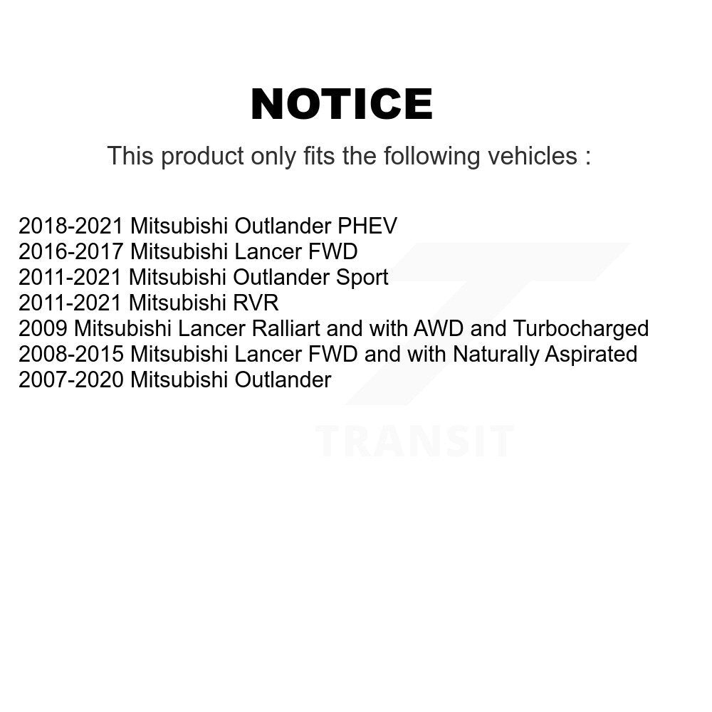 Wheel Bearing And Tie Rod End Front Kit For Mitsubishi Outlander RVR Lancer PHEV