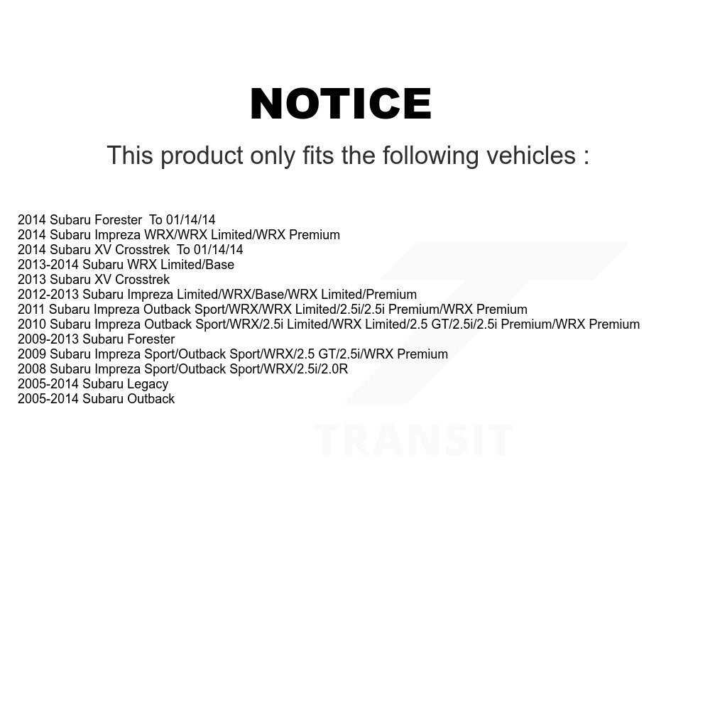 Wheel Bearing & Tie Rod End Front Kit For Subaru Impreza Forester Outback Legacy