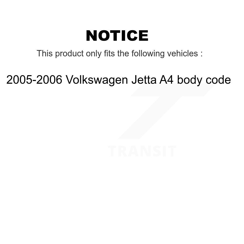 Wheel Bearing And Tie Rod End Front Kit For Volkswagen Jetta City