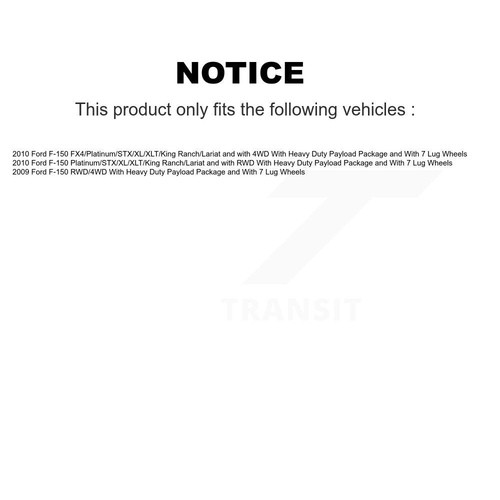 Wheel Bearing And Tie Rod End Front Kit For Ford F-150