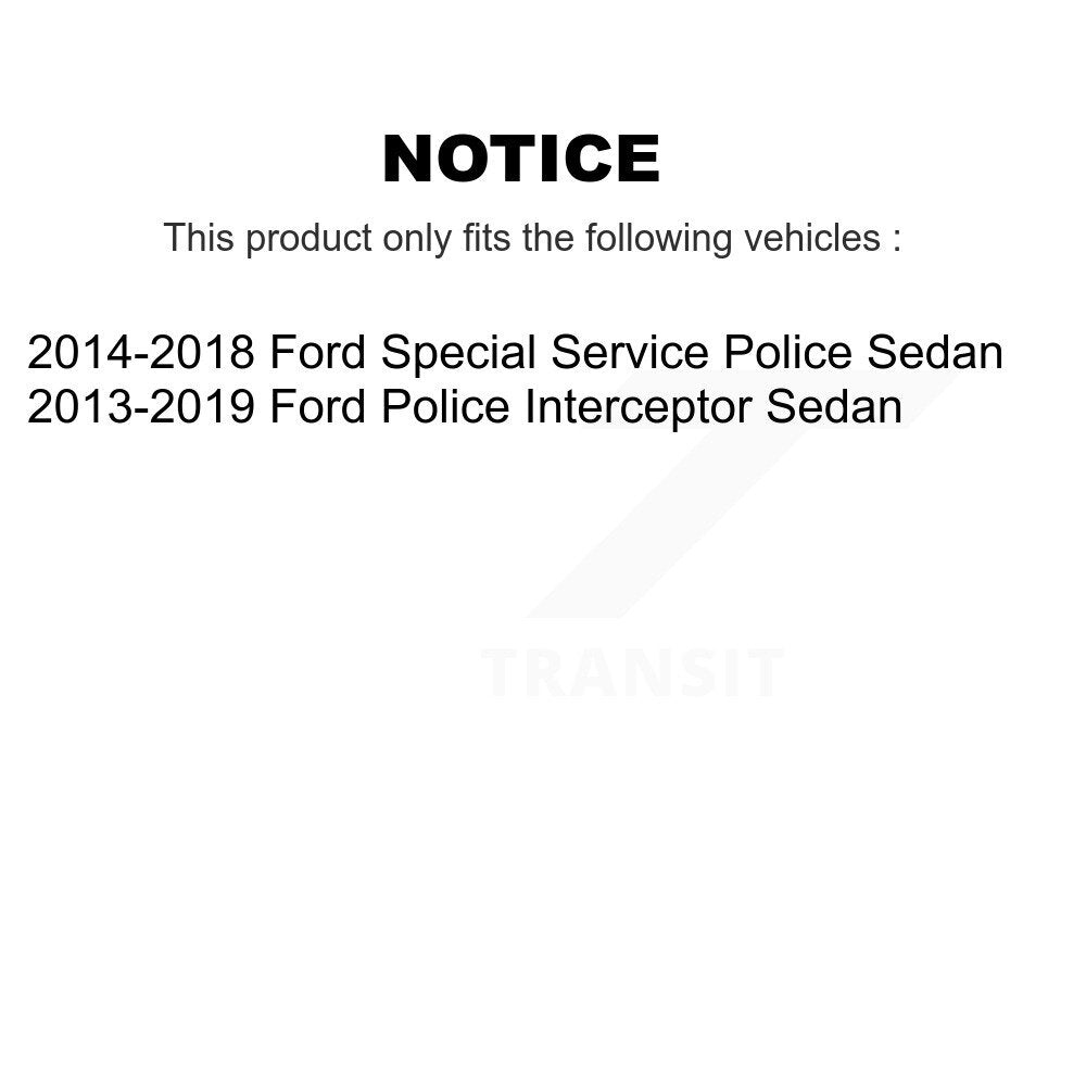Wheel Bearing & Tie Rod End Front Kit For Ford Police Interceptor Sedan Special
