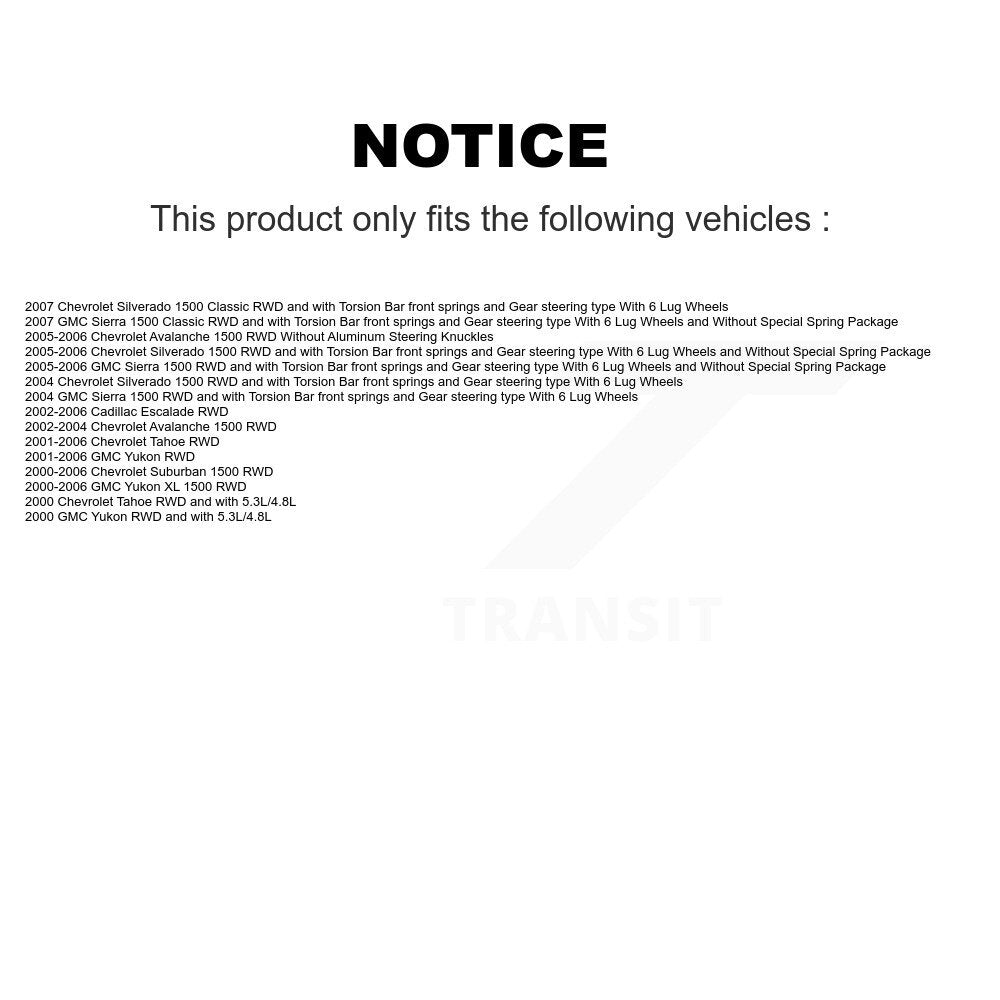 Bearing Lower Ball Joint Outer Tie Rod Link Front Kit For Chevrolet GMC 1500 XL