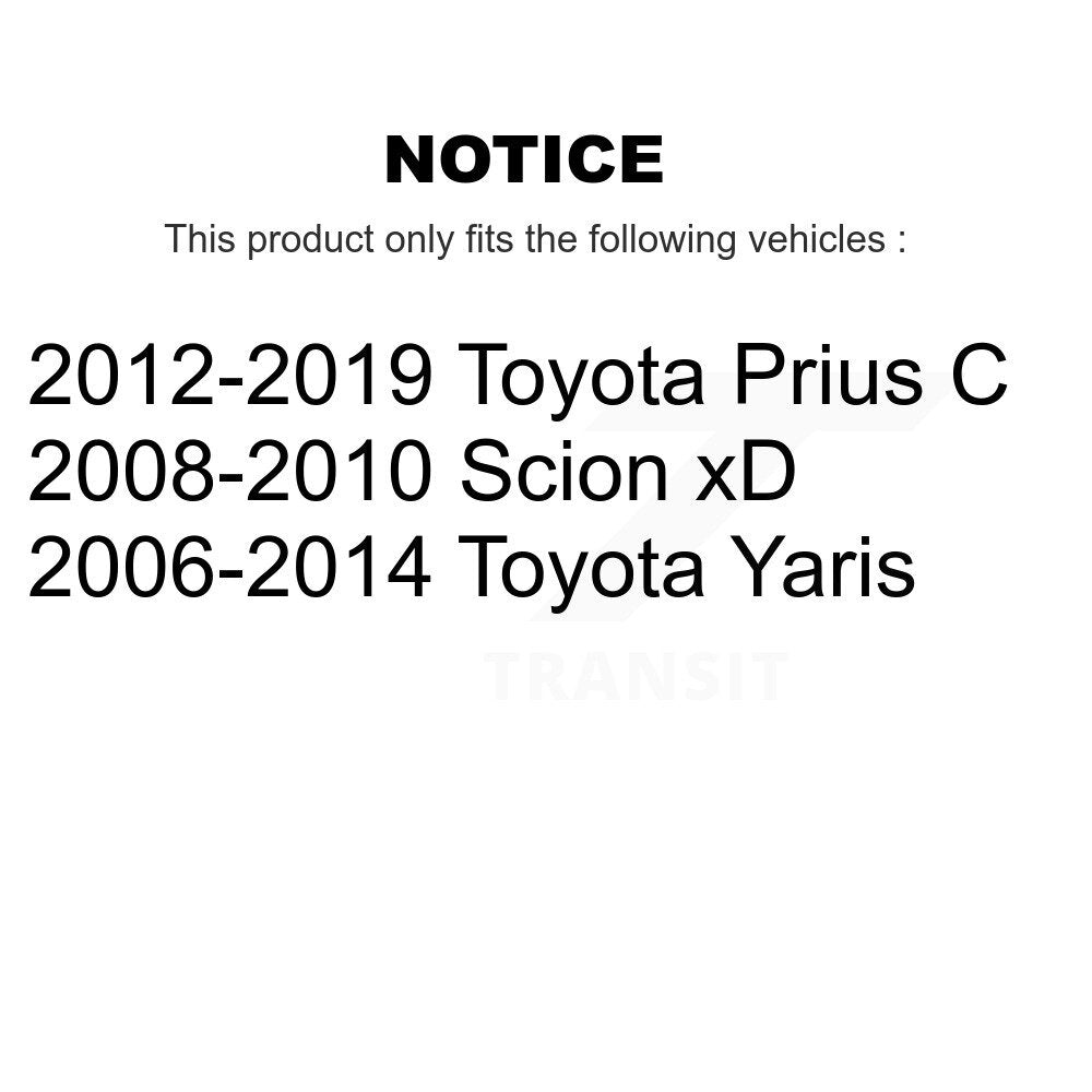 Suspension Shock Absorbers Rear Pair For Toyota Yaris Prius C Scion xD