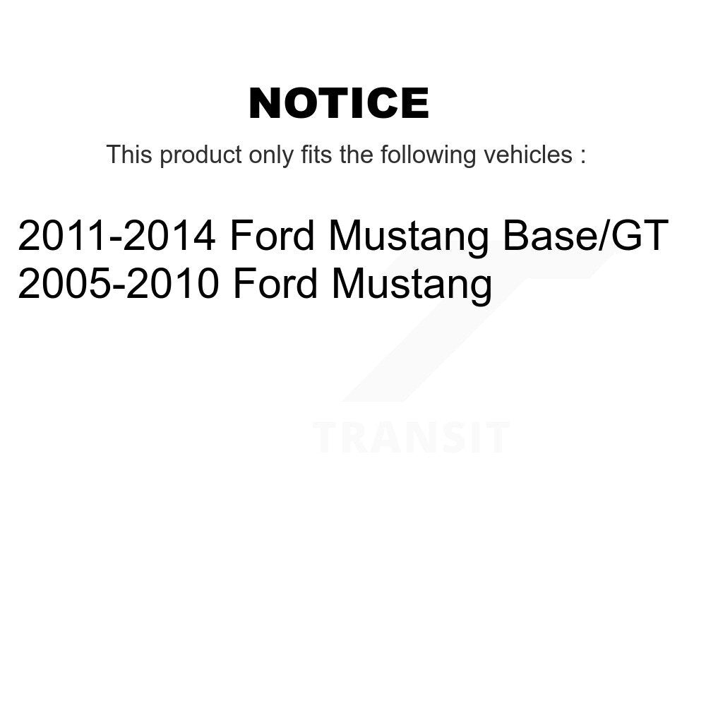 Suspension Shock Absorbers Rear Pair For Ford Mustang