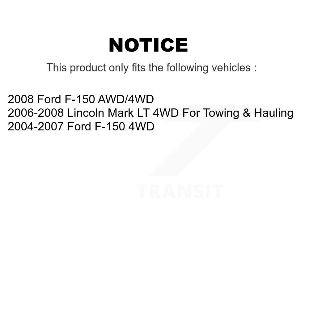 Suspension Shock Absorbers Rear Pair For Ford F-150 Lincoln Mark LT