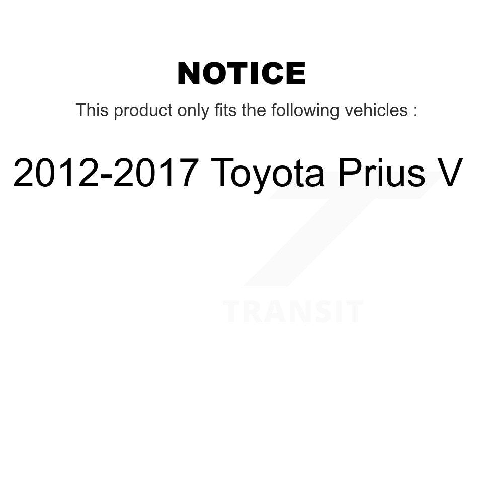 Suspension Shock Absorbers Rear Pair For 2012-2017 Toyota Prius V