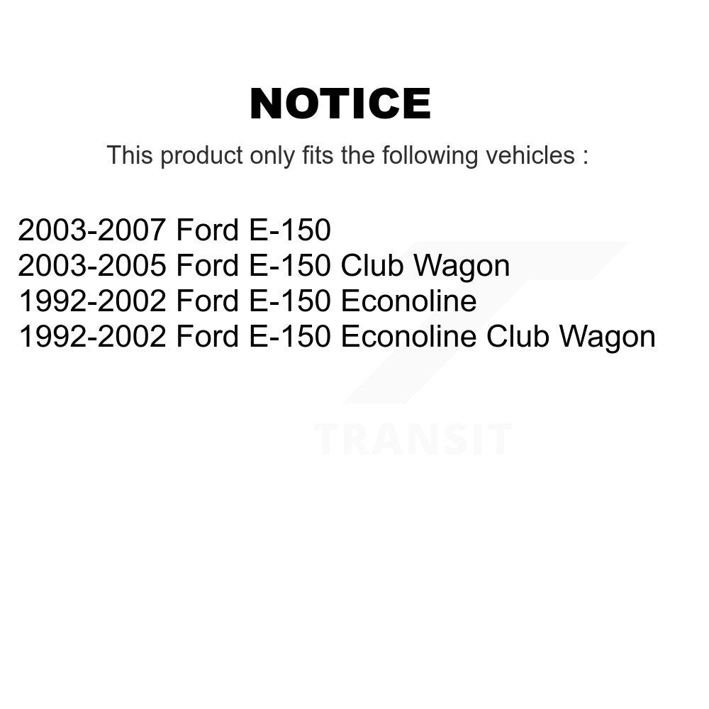 Suspension Shock Absorbers Front Pair For Ford E-150 Econoline Club Wagon