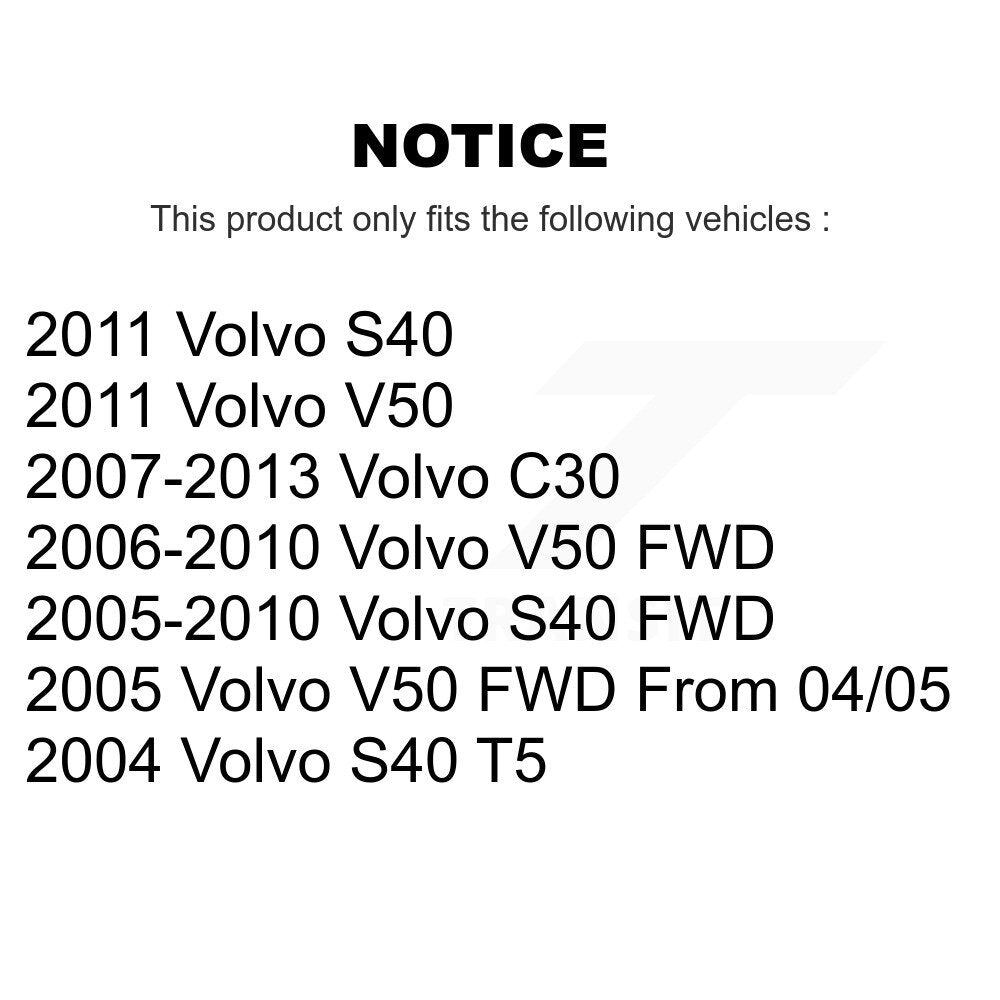 Suspension Struts And Shock Absorbers Front Rear Kit For Volvo S40 C30 V50