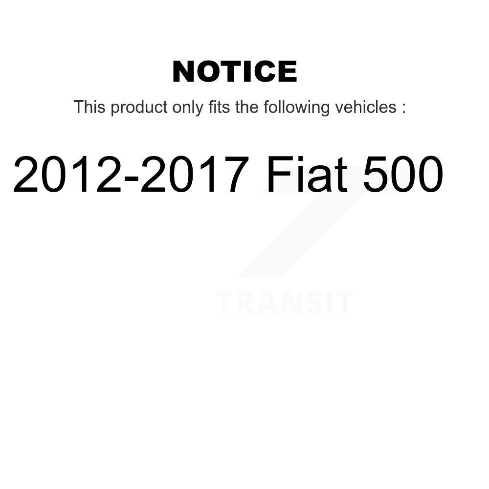 Suspension Shock Absorbers Rear Pair For 2012-2017 Fiat 500