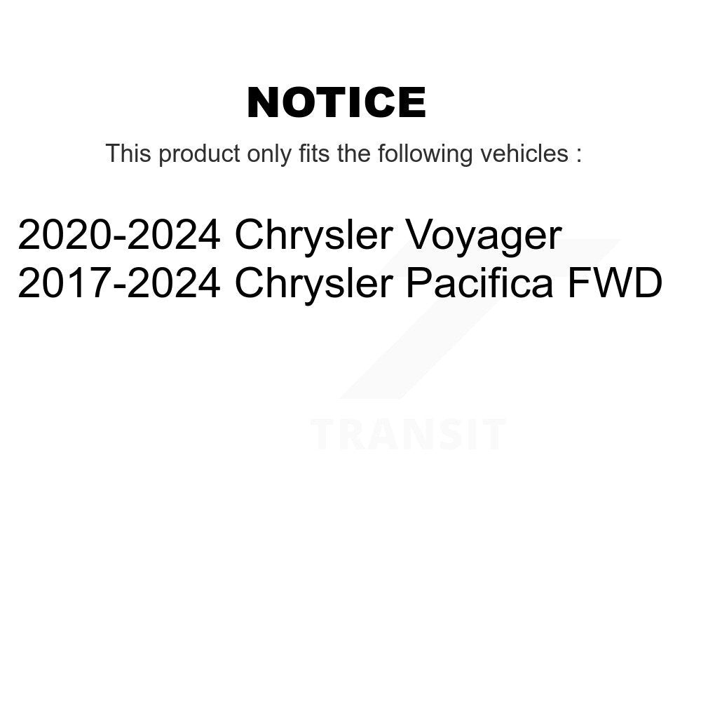 Suspension Shock Absorbers Rear Pair For Chrysler Pacifica Voyager