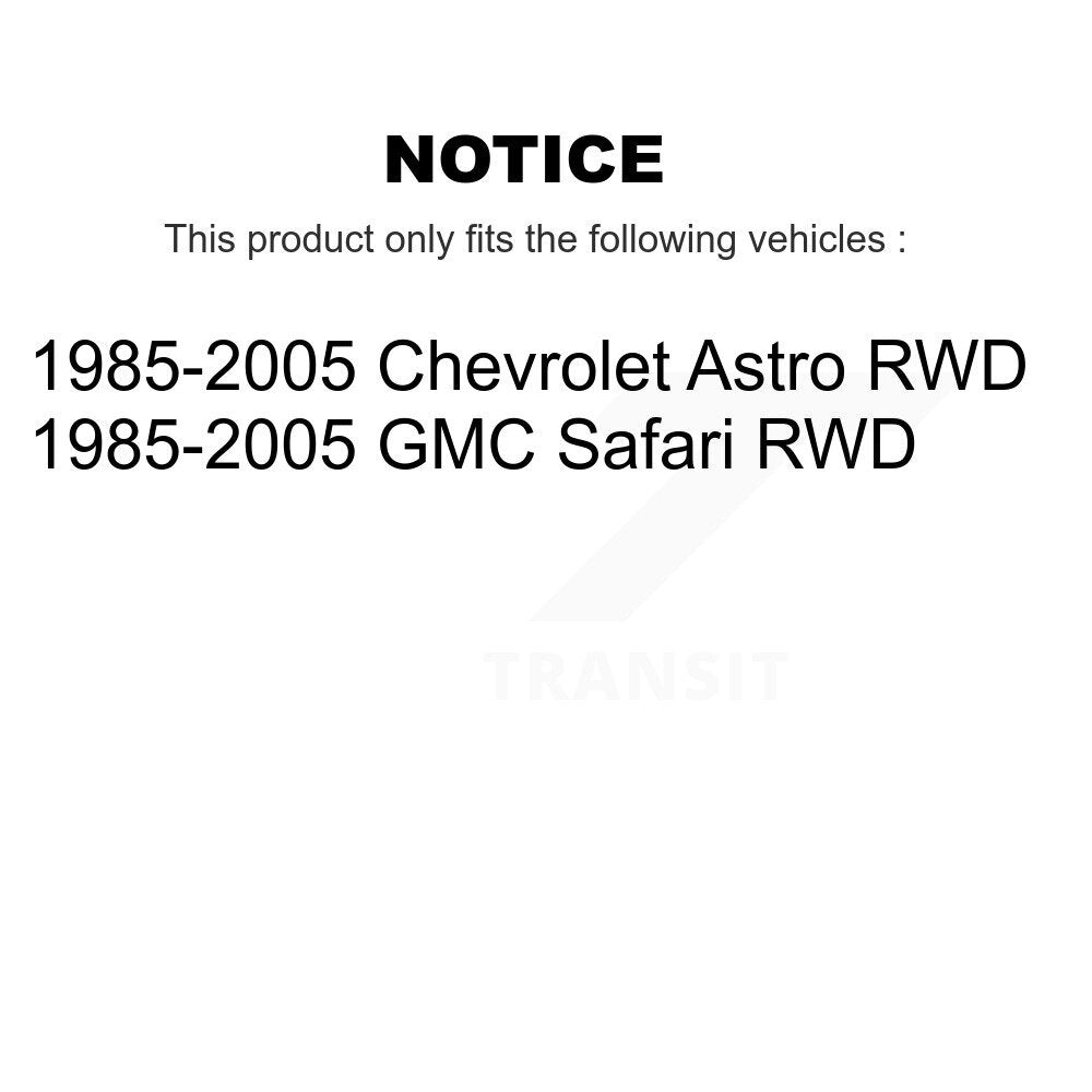 Shock Absorbers Front Rear Kit For 1985-2005 Chevrolet Astro GMC Safari RWD