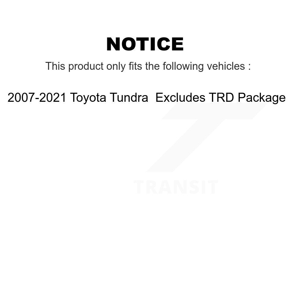 Strut And Coil Spring Front Kit For 2007-2021 Toyota Tundra Excludes TRD Package