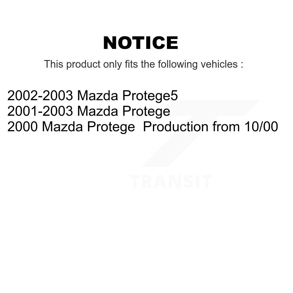 Complete Shocks Strut And Coil Spring Front Rear Kit For Mazda Protege Protege5