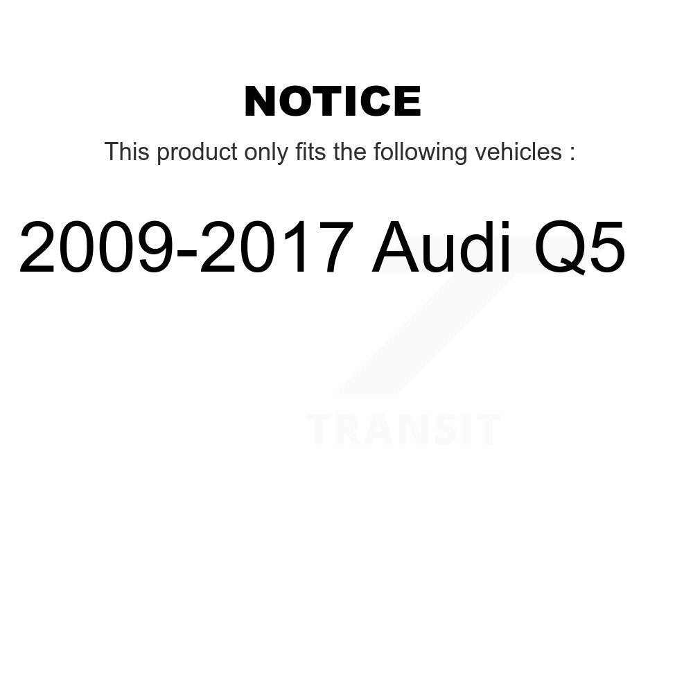 Complete Shocks Strut And Coil Spring Assemblies Front Kit For 2009-2017 Audi Q5