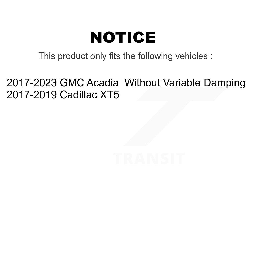 Complete Shocks Strut Coil Spring Assembly Front Kit For GMC Acadia Cadillac XT5