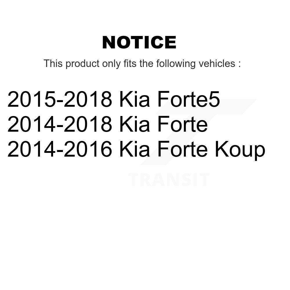 Complete Shocks Strut Coil Spring Mount Front Rear Kit For Kia Forte Forte5 Koup