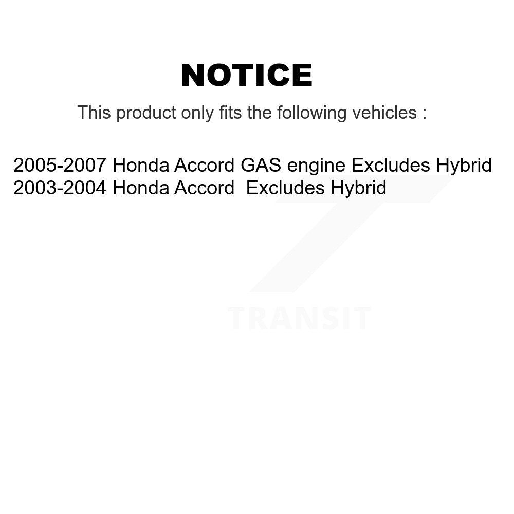 Complete Shock Strut Coil Spring Front Rear Kit For Honda Accord Excludes Hybrid