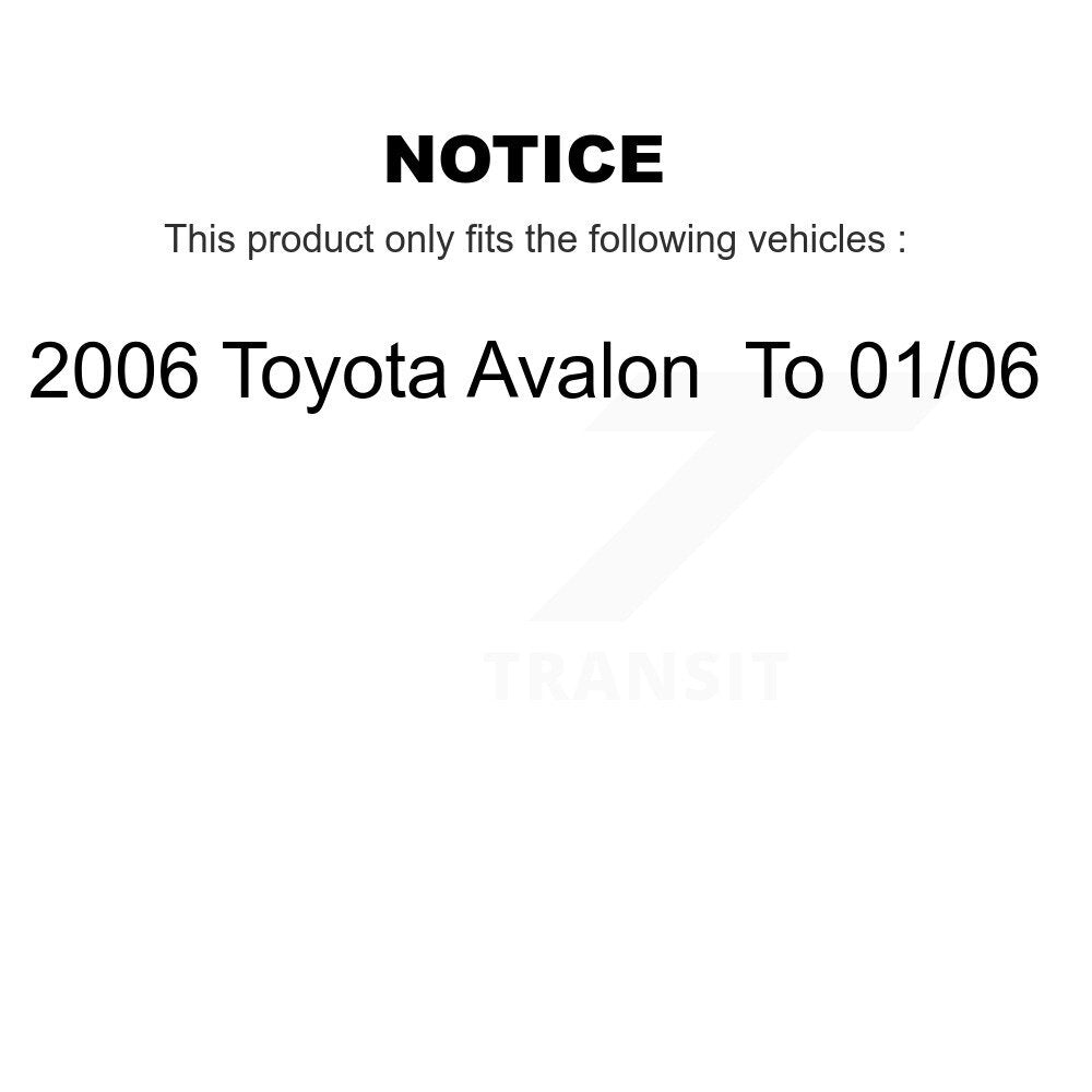 Complete Shocks Strut Coil Spring Front Rear Kit For 2006 Toyota Avalon To 01 06