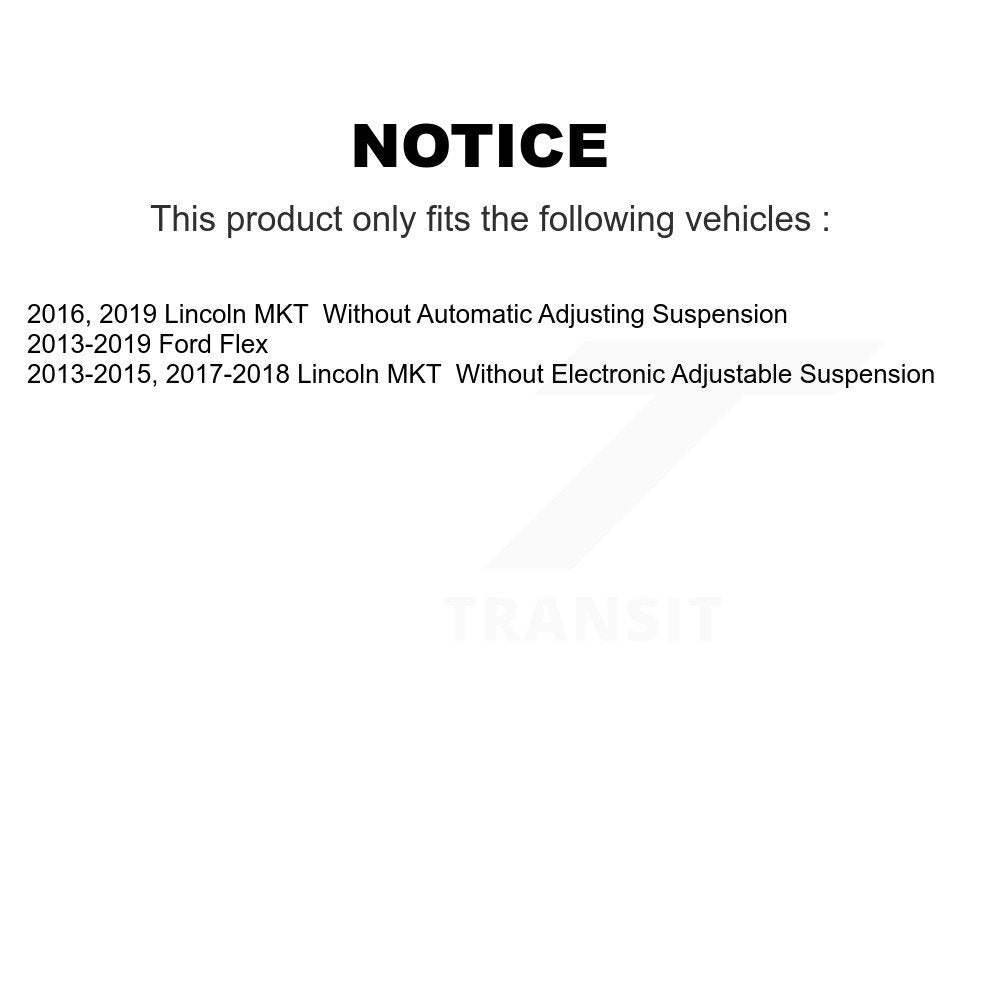 Complete Shocks Strut Coil Spring Mount Front Rear Kit For Ford Flex Lincoln MKT
