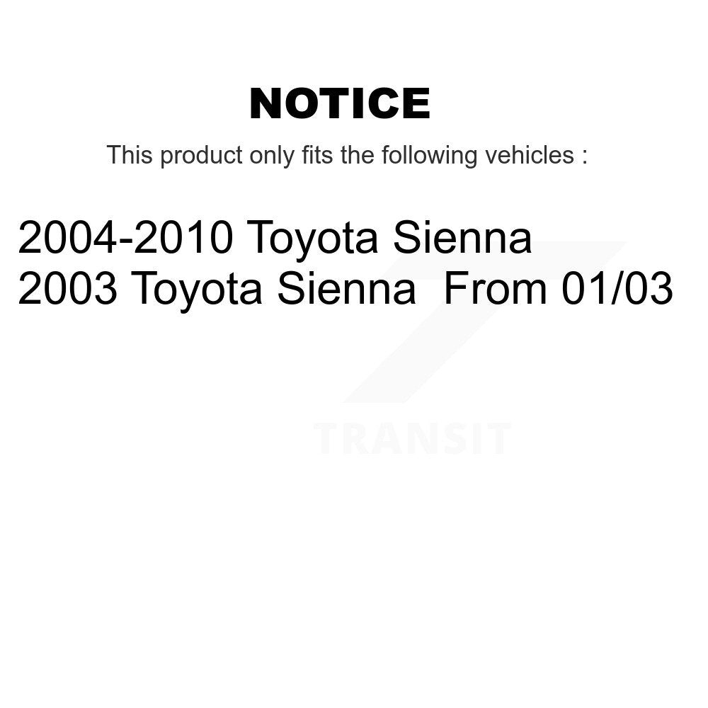 Steering Tie Rod End & Boot Front Left Kit For Toyota Sienna