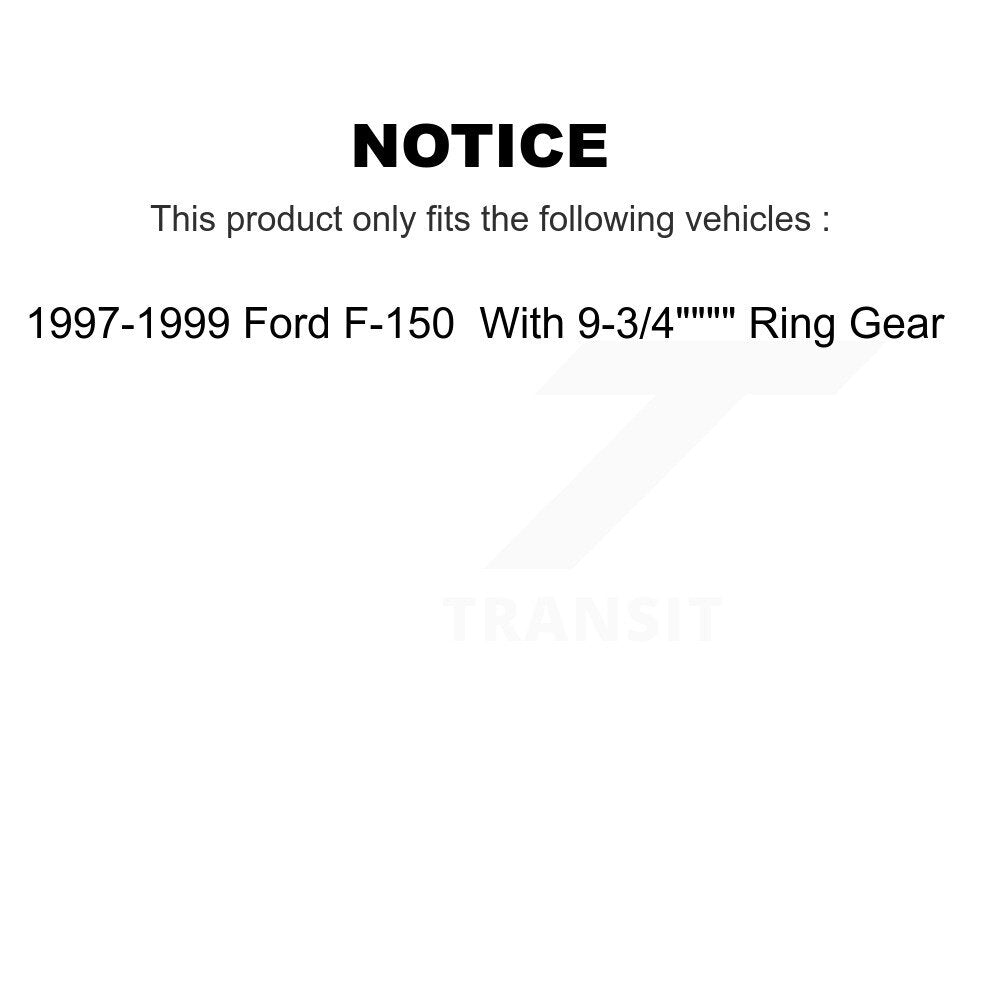 Brake Drum Shoe Hardware & Bearing Rear Kit For Ford F-150 With 9-3 4" Ring Gear
