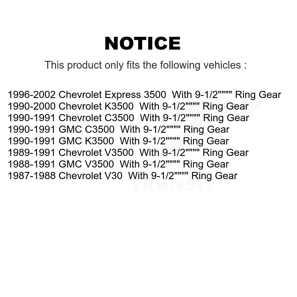 Brake Drum Shoes Bearing Rear Kit For Chevrolet K3500 Express 3500 GMC C3500 V30