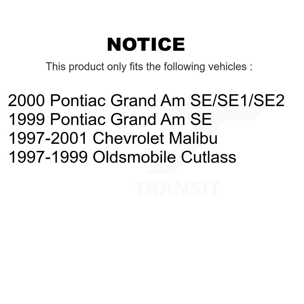 Brake Drum Shoes And Hub Bearing Rear Kit For Chevrolet Malibu Pontiac Grand Am