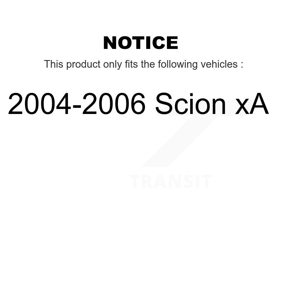 Wheel Cylinders And Hardware Hub Bearing Rear Kit For 2004-2006 Scion xA