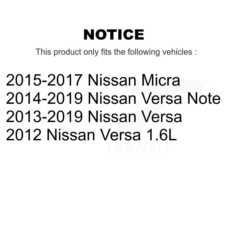 Wheel Cylinders And Bearing Rear Kit For Nissan Micra Versa Note