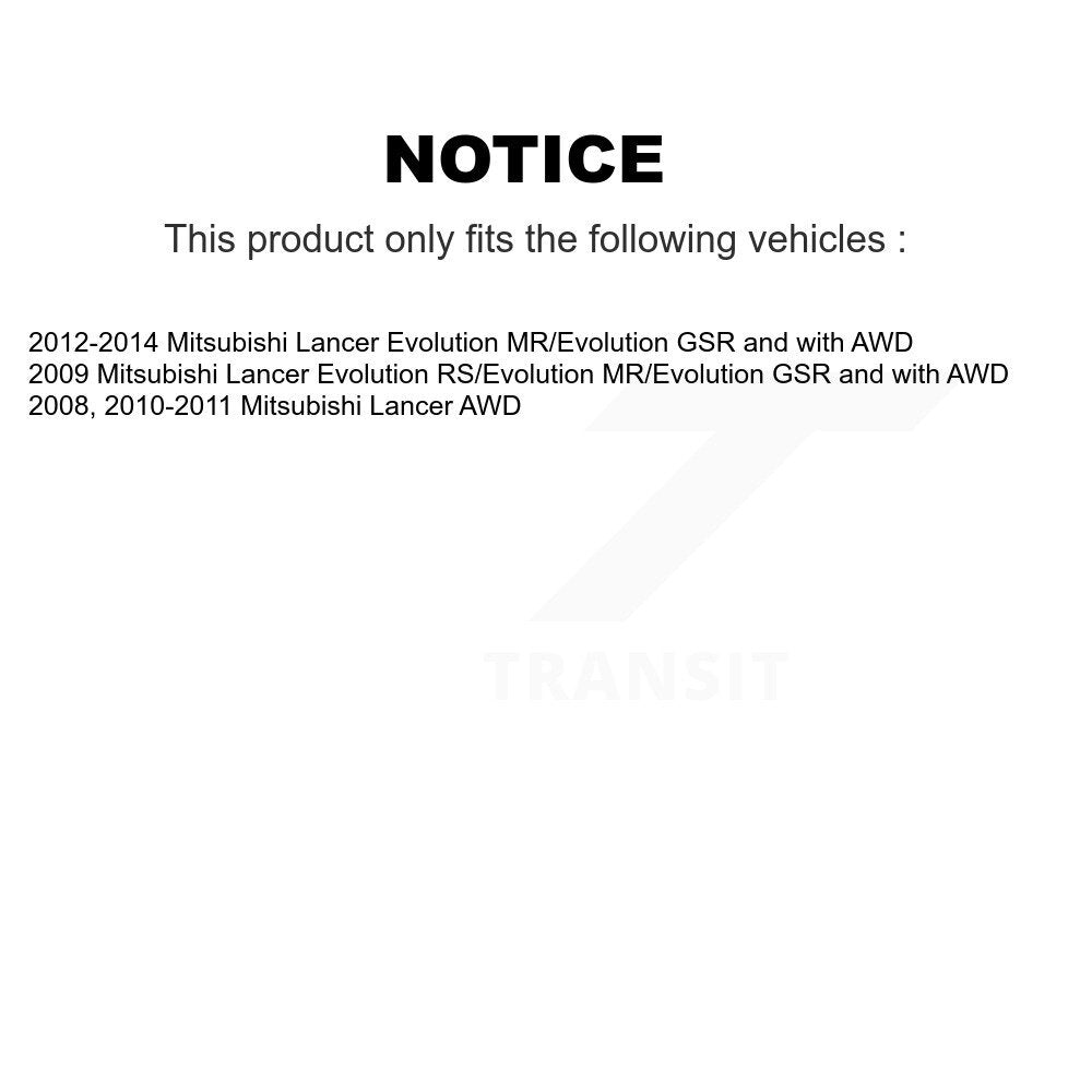 Wheel Cylinders And Hub Bearing Assembly Rear Kit For Mitsubishi Lancer