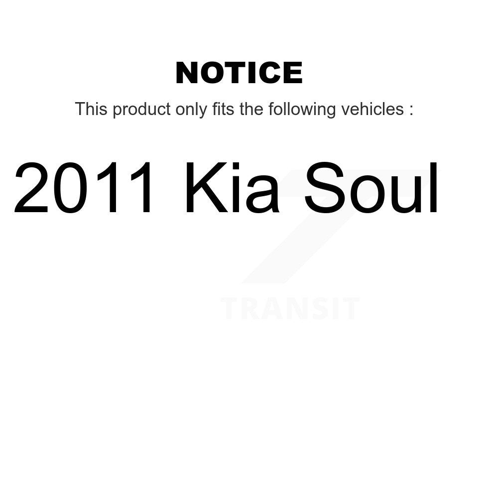 Wheel Cylinders And Hub Bearing Assembly Rear Kit For 2011 Kia Soul