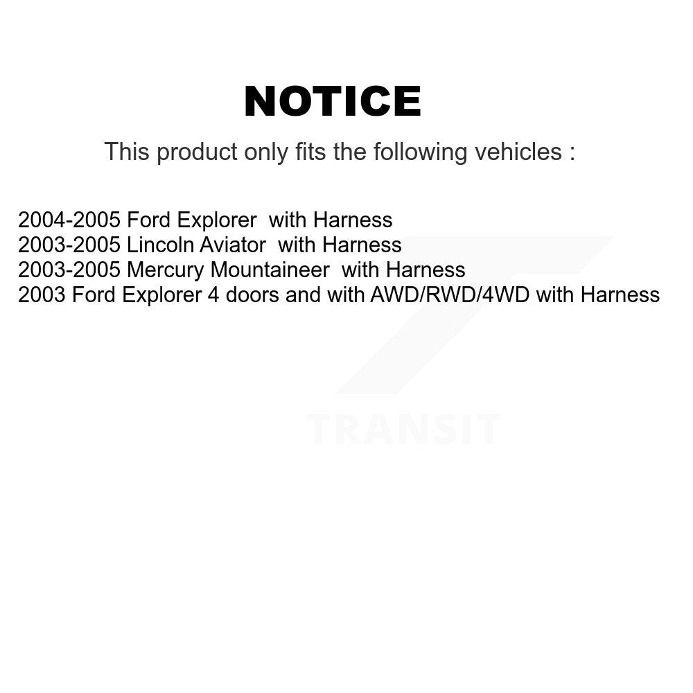 Wheel Hub Bearing & Extra ABS Sensor Front Kit For Ford Explorer Lincoln Aviator