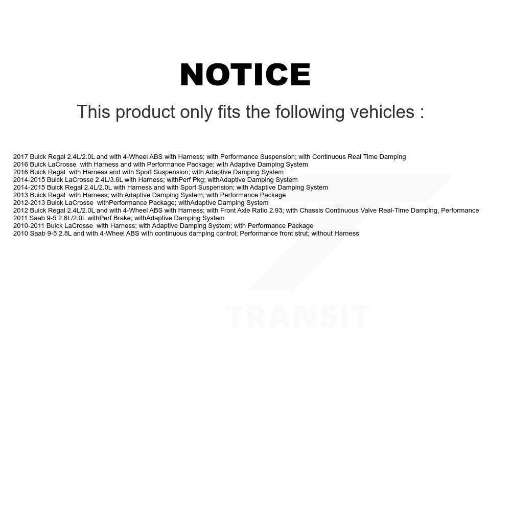 Wheel Hub Bearing And ABS Sensor Front Kit For Buick LaCrosse Regal Saab 9-5