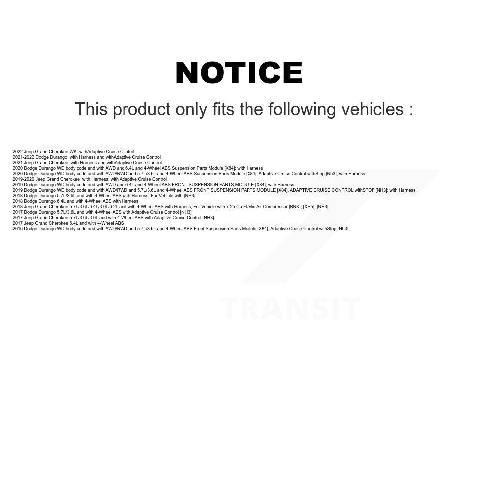 Wheel Hub Bearing ABS Sensor Front Kit For Jeep Grand Cherokee Dodge Durango WK