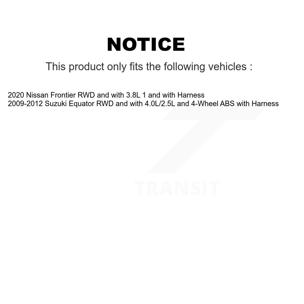 Wheel Hub Bearing Extra ABS Sensor Front Kit For Suzuki Equator Nissan Frontier
