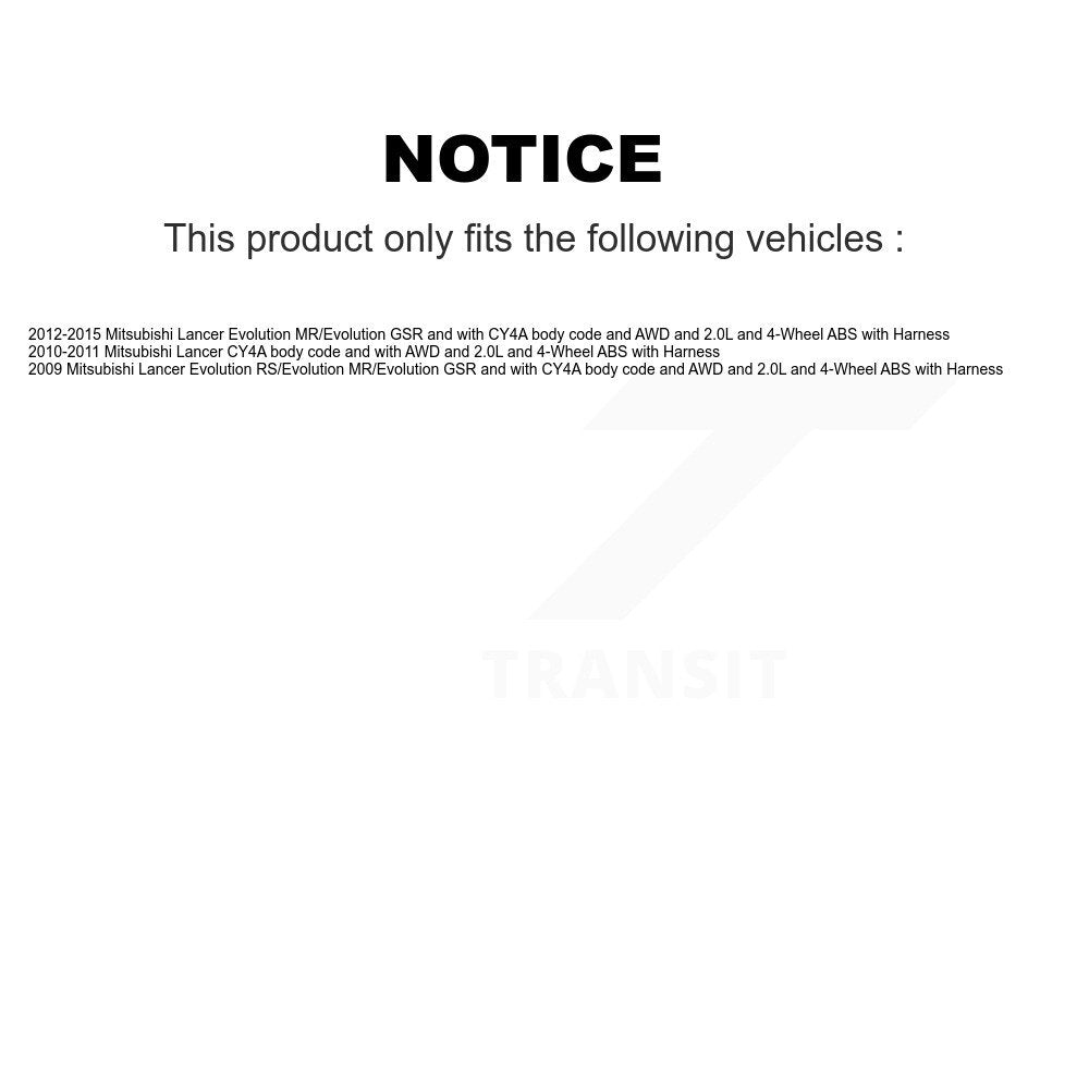 Wheel Hub Bearing And ABS Sensor Front Kit For Mitsubishi Lancer with Harness