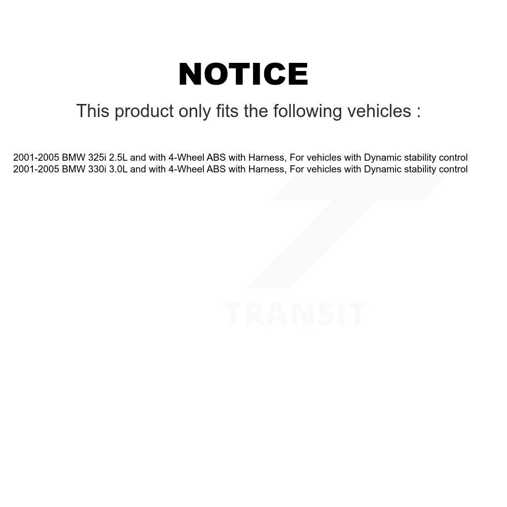 Wheel Bearing And ABS Sensor Front Kit For BMW 325i 330i
