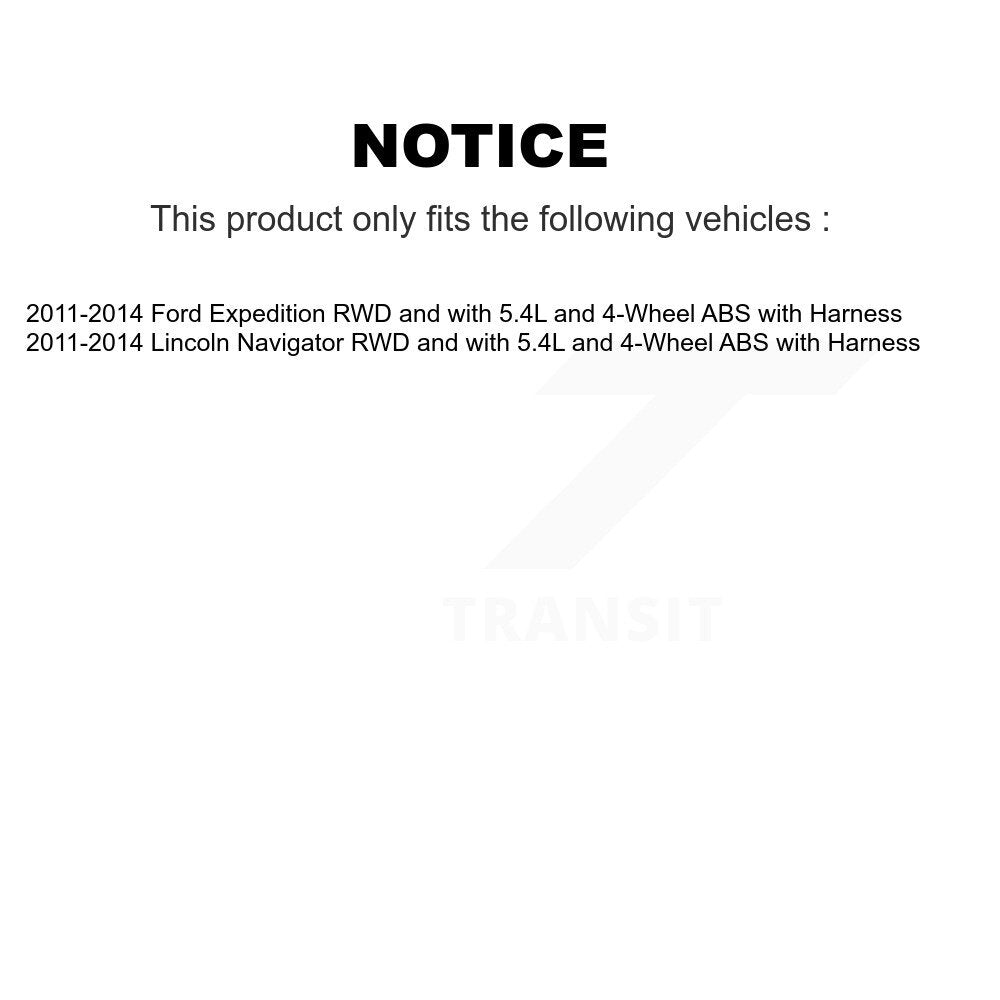 Wheel Hub Bearing & Extra ABS Sensor Front Rear Kit For Ford Expedition Lincoln