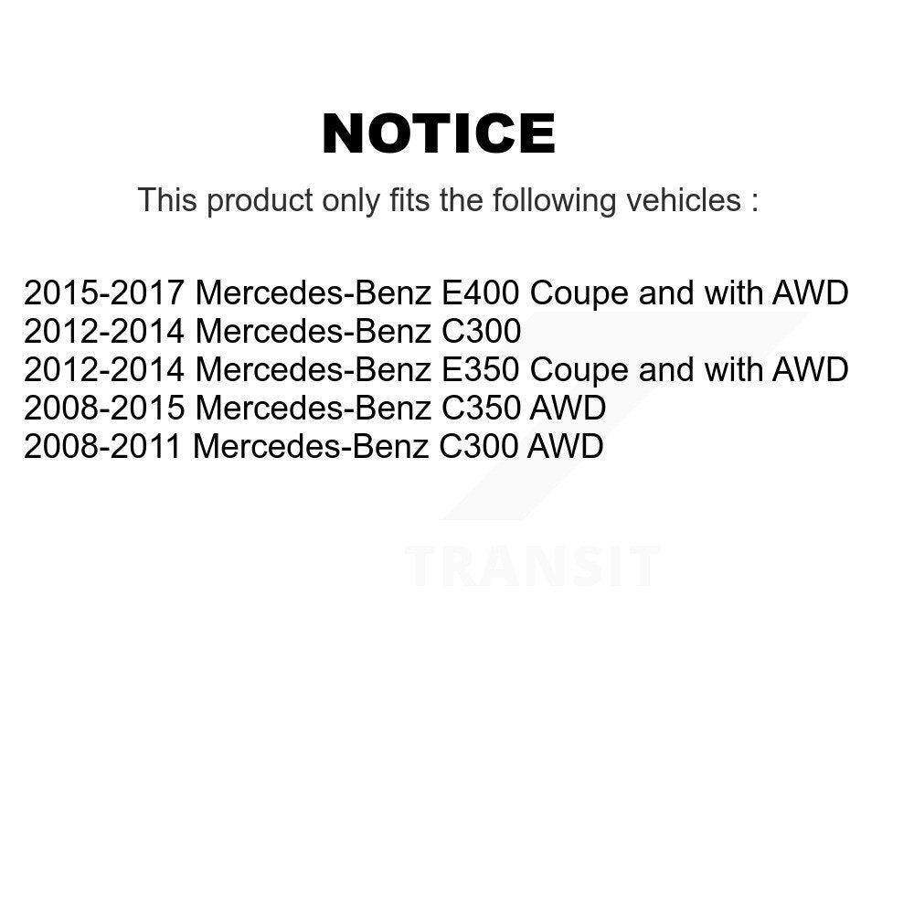 Wheel Bearing And Tie Rod End Front Kit For Mercedes-Benz C300 C350 E350 E400