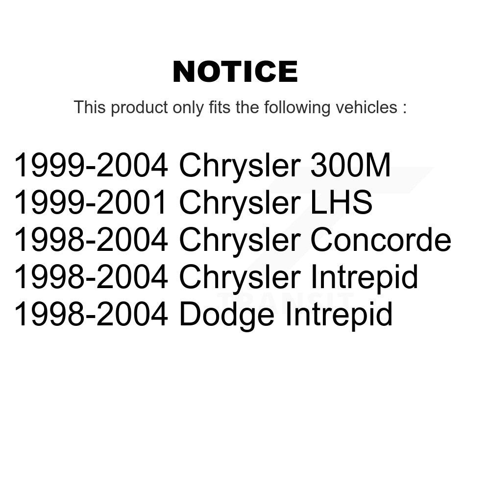 Wheel Bearing & Tie Rod End Front Kit For Chrysler Intrepid Dodge 300M Concorde