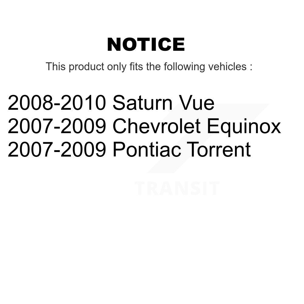 Wheel Bearing Tie Rod End Front Kit For Chevrolet Equinox Pontiac Torrent Saturn