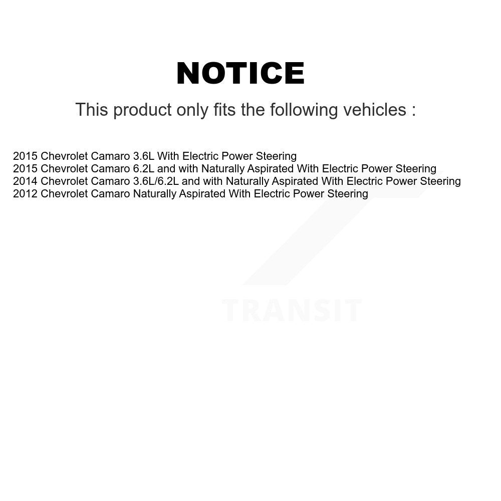 Wheel Bearing And Tie Rod End Front Kit For Chevrolet Camaro