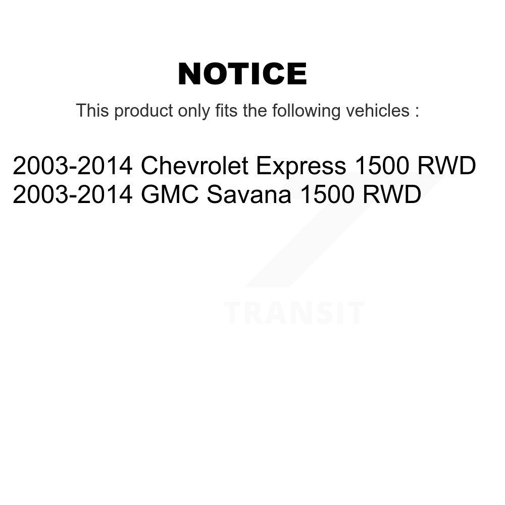 Wheel Bearing & Tie Rod End Front Kit For Chevrolet Express 1500 GMC Savana RWD