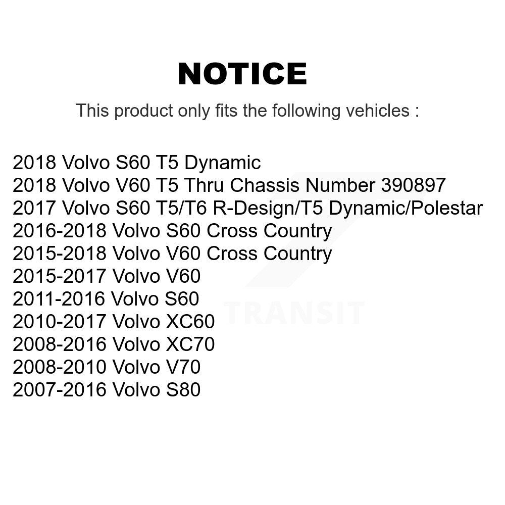 Wheel Bearing & Tie Rod End Front Kit For Volvo XC60 XC70 S60 V60 S80 Cross V70